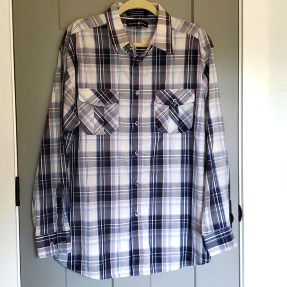NEW Beverly Hill Polo Club men's button down shirt NEW XXL
